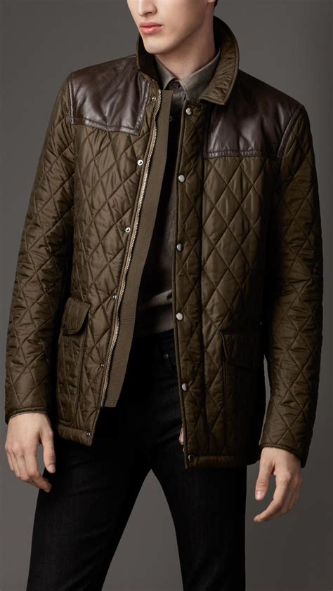 Burberry jacket men's quilted